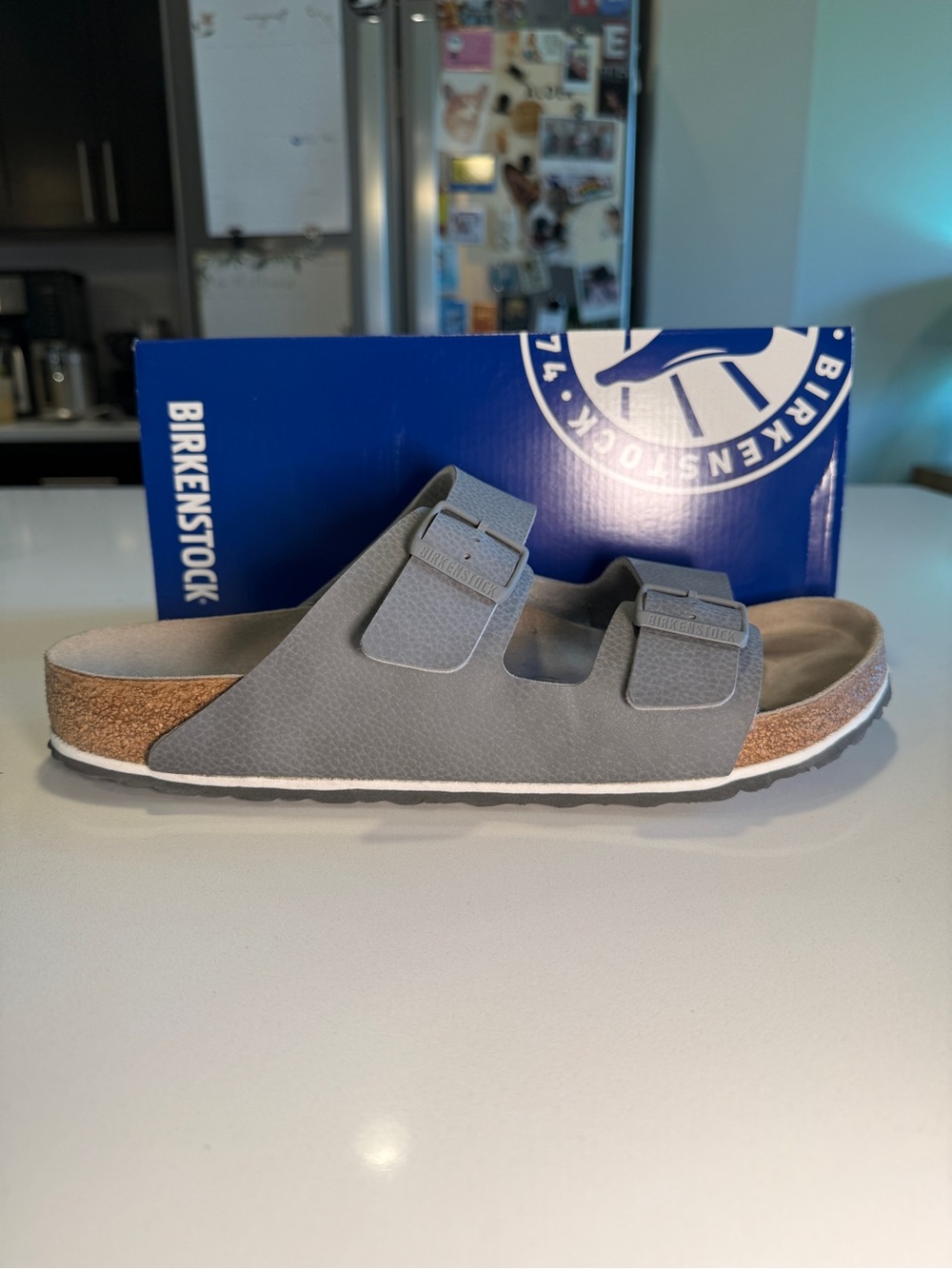 BIRKENSTOCK - Arizona BS Sandal in Desert Soil Grey - Men’s Size 12/45 - Picture 5 of 14